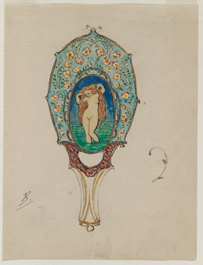 Design for a Hand Mirror by Felix Bracquemond