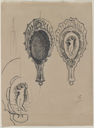 Design for a Hand Mirror by Felix Bracquemond