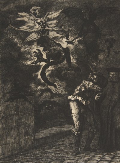 Panurge Leaving Raminagrobis by Felix Bracquemond