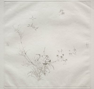 Parisian Service: The Moon (no. 5) by Felix Bracquemond