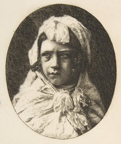 Portrait of Henri Houssaye, as a child by Felix Bracquemond