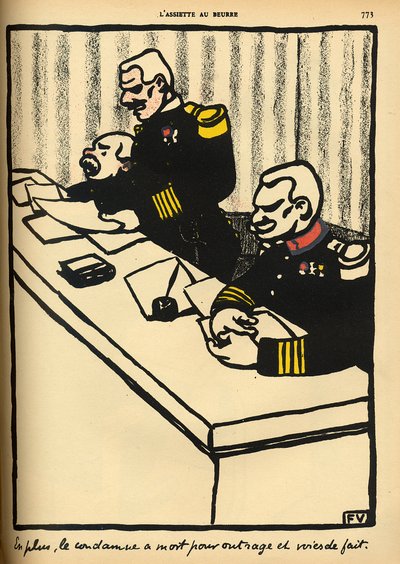 A Military Tribunal Pronounces a Death Sentence, from 