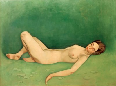 Sleeping Bather (Nude Woman Lying Asleep) by Felix Edouard Vallotton