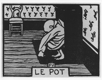 Carrot Poil: The Pot, Jules Renard, illustration by Felix Vallotton, ed. Flammarion by Felix Edouard Vallotton