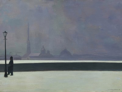The Neva, Light Mist (La Néva, brume légère). 1913 by Felix Edouard Vallotton