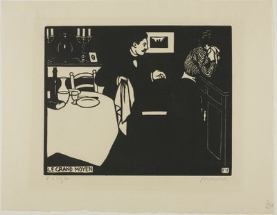 Extreme Measure, plate six from Intimacies by Felix Edouard Vallotton