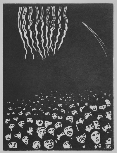 Fireworks, The Worlds Fair VI, 1901 by Felix Edouard Vallotton