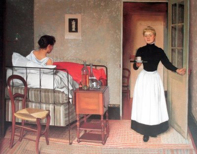 Félix Edouard Vallotton (1865 – 1925) Swiss Painter, 1892 The Patient by Felix Edouard Vallotton