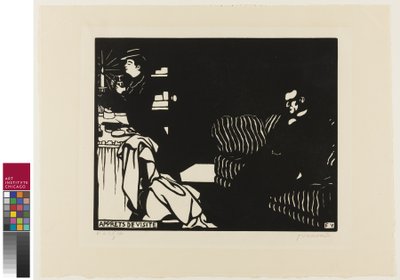 Getting Ready for a Visit, plate eight from Intimacies, 1898 by Felix Edouard Vallotton