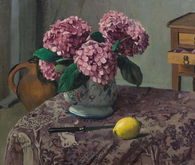 Hortensias and Lemon by Felix Edouard Vallotton