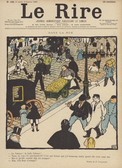 Illustration for Le Rire by Felix Edouard Vallotton