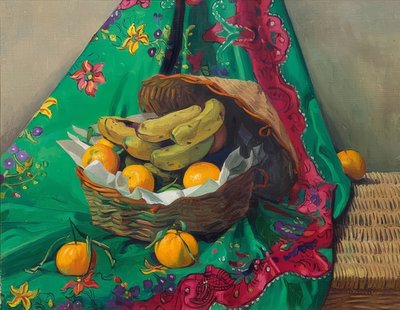 Basket with Mandarins and Bananas. 1923 by Felix Edouard Vallotton