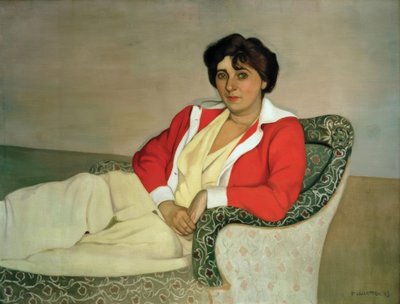 The Red Sweater by Felix Edouard Vallotton