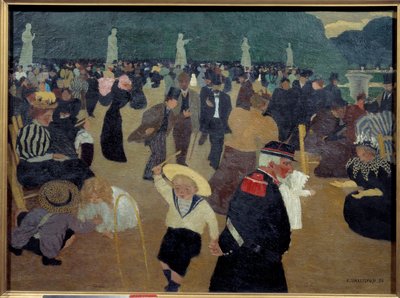 Le jardin du Luxembourg by Felix Edouard Vallotton