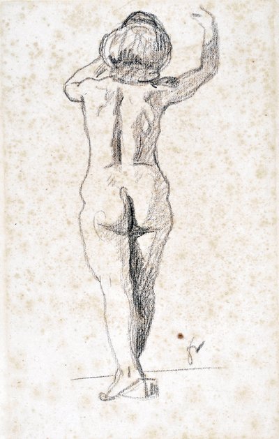 Nude from the back by Felix Edouard Vallotton