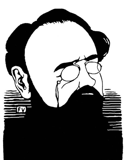 Portrait of Emile Zola (1840-1902), French Writer by Felix Edouard Vallotton