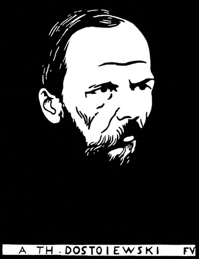 Portrait of Fyodor Dostoevsky by Felix Edouard Vallotton