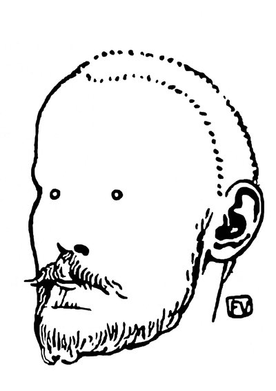 Portrait of Jules Renard by Felix Edouard Vallotton
