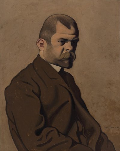 Portrait of Ambroise Vollard 1865-1939 (1902) by Felix Edouard Vallotton