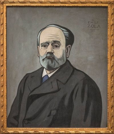 Portrait of Emile Zola by Felix Edouard Vallotton