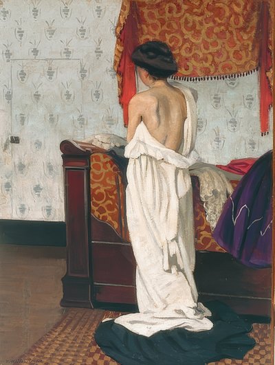 Nude Back in an Interior. 1902 by Felix Edouard Vallotton