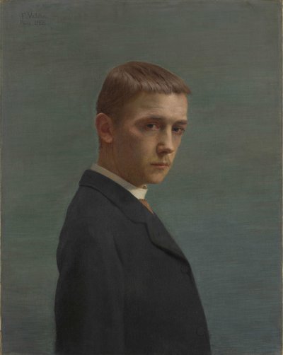 Self-Portrait at the Age of Twenty by Felix Edouard Vallotton