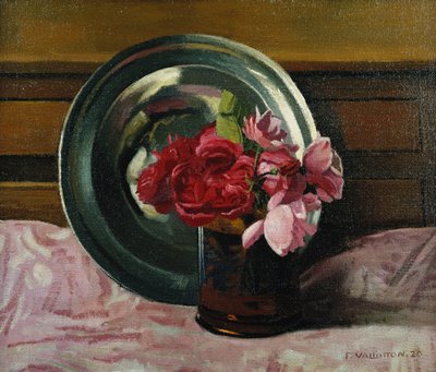 Still Life with Roses by Felix Edouard Vallotton