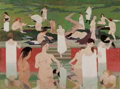 The Bath: Summer Evening by Felix Edouard Vallotton