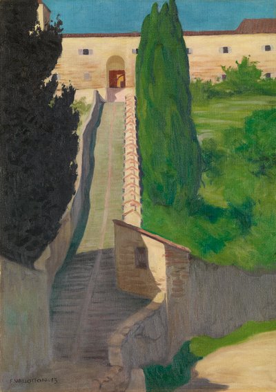 The Steps of the Convent of San Marco, Perugia, 1913 by Felix Edouard Vallotton