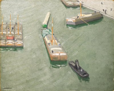 The Tug Boat by Felix Edouard Vallotton