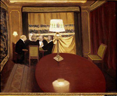 The Poker Game by Felix Edouard Vallotton