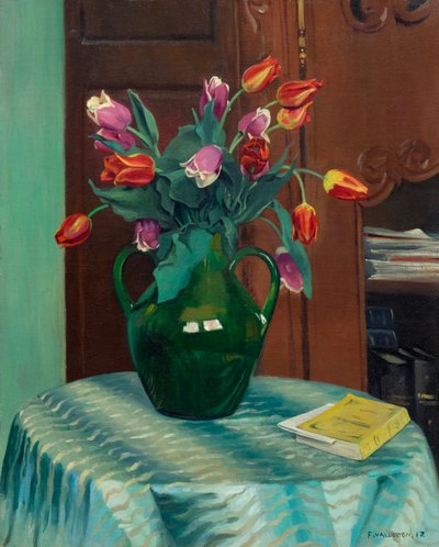 Pink and Red Tulips by Felix Edouard Vallotton