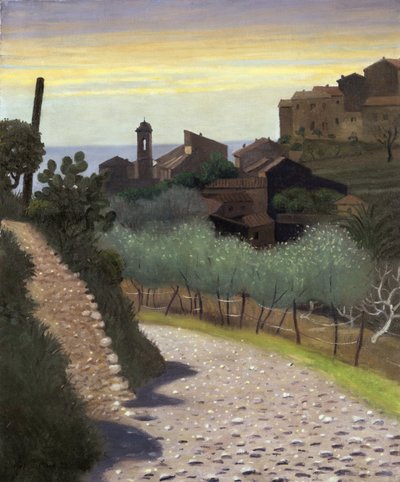 View of the Church of Saint Anne in Cagnes, Alpes Maritimes by Felix Edouard Vallotton