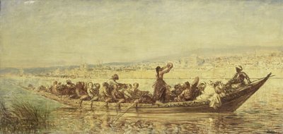 Moorish Rowers at Constantinople by Felix Francois Georges Philibert Ziem