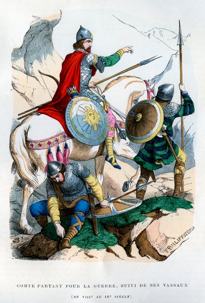 Frankish Count Leaving for War by Felix Henri Emmanuel Philippoteaux