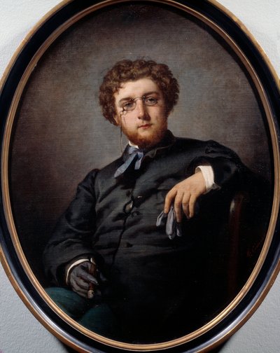 Portrait of George Bizet, French composer by Felix Henri Giacomotti