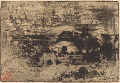 English Cottages, c. 1879 by Felix Hilaire Buhot