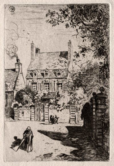 In Province: The House at Orléans by Felix Hilaire Buhot