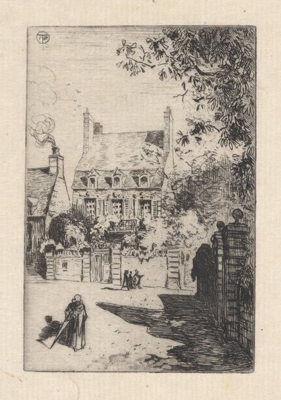 In the Provinces - The House of Orléans Valognes, 1860-98 by Felix Hilaire Buhot