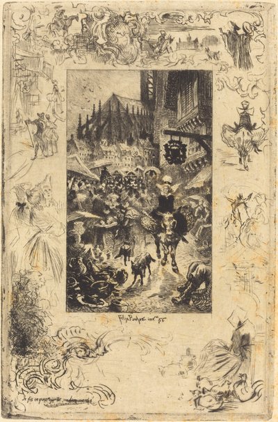 I Made What I Would Call a Good Bargain, 1878 by Felix Hilaire Buhot