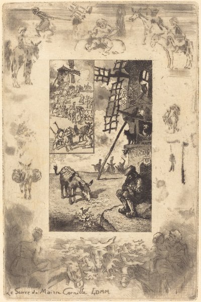 The Secret of Master Cornille, c. 1885 by Felix Hilaire Buhot