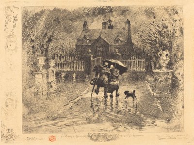 Country Neighbors, 1879-1880 by Felix Hilaire Buhot