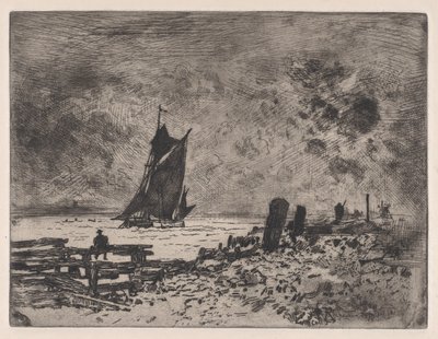 The Little Marine - Souvenir of Medway by Felix Hilaire Buhot