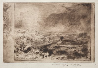 The Storm, after Constable, c. 1875 by Felix Hilaire Buhot