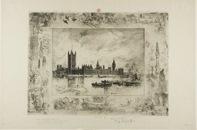 Westminster Palace by Felix Hilaire Buhot
