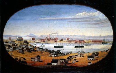 US Navy Yard, Mare Island, California, c.1857 by Felix Mathews
