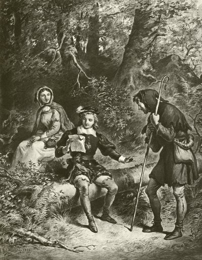 As You Like It. Act IV-Scene III by Felix Octavius Carr Darley