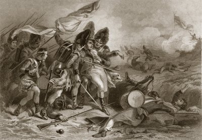 Death of Pakenham at the Battle of New Orleans, published 1860 by Felix Octavius Carr Darley