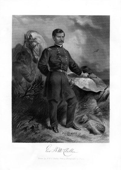 General GB McClellan, American Civil War major general by Felix Octavius Carr Darley