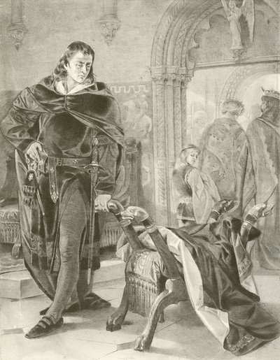 Hamlet. Act I, Scene II by Felix Octavius Carr Darley